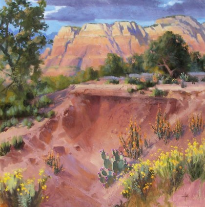 Sedona - Arizona 48" x 48" oil painting by Tom Haas