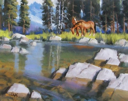 Timberline - Colorado 11" x 14" oil painting by Tom Haas