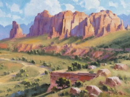 Sedona - Verde Valley 12" x16" oil painting by Tom Haas