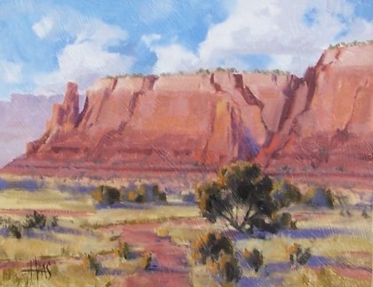 Iron Oxide Range - Arizona 11" x 14" oil painting by Tom Haas