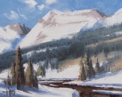 Grand Scale - Colorado 8" x 10" oil painting by Tom Haas