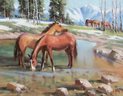 San Juan Range - Colorado 11" x 14" oil painting by Tom Haas