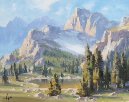 Continental Divide - Colorado 11" x 14" oil painting by Tom Haas