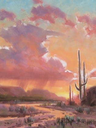 Desert Music - Arizona 16" x 12" oil painting by Tom Haas