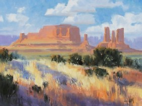 Tribal Homeland - Monument Valley, Arizona/Utah Border 11" x 14" oil painting by Tom Haas