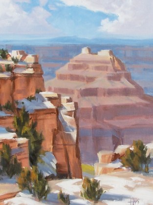 Point of View - Grand Canyon 16" x 12" oil painting by Tom Haas