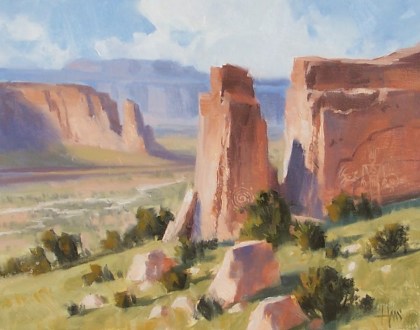 Ancient Land - Northern Arizona 11" x 14" oil painting by Tom Haas