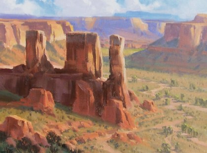 Utah Canyon - Canyonlands 12" x 16" oil painting by Tom Haas