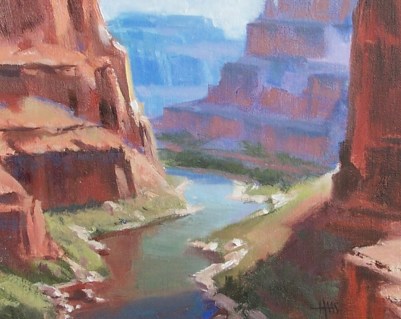 Bittersweet Canyon - Grand Canyon, Arizona 8" x 10" oil painting by Tom Haas
